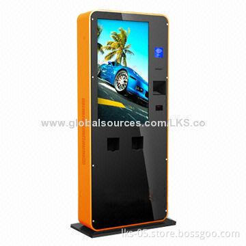 Queue ticket dispenser kiosk with 42-inch touch screen for cinemas and malls